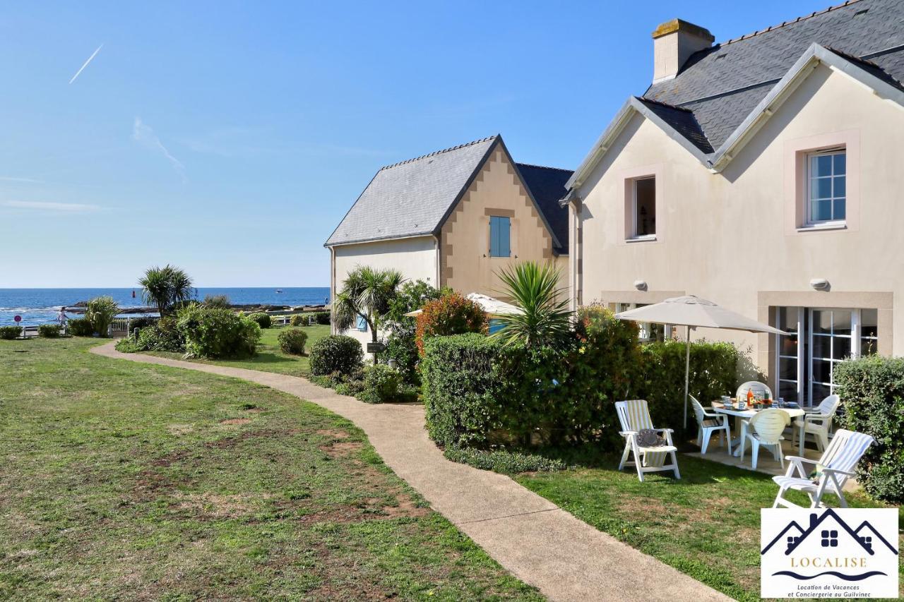 LocaLise au Guilvinec - A15 - Vue sur la mer la piscine et le jardin - Tout à pied, plages, port, centre, commerces, marché - Wifi inclus - Animaux bienvenus - Linge de lit inclus Exterior foto