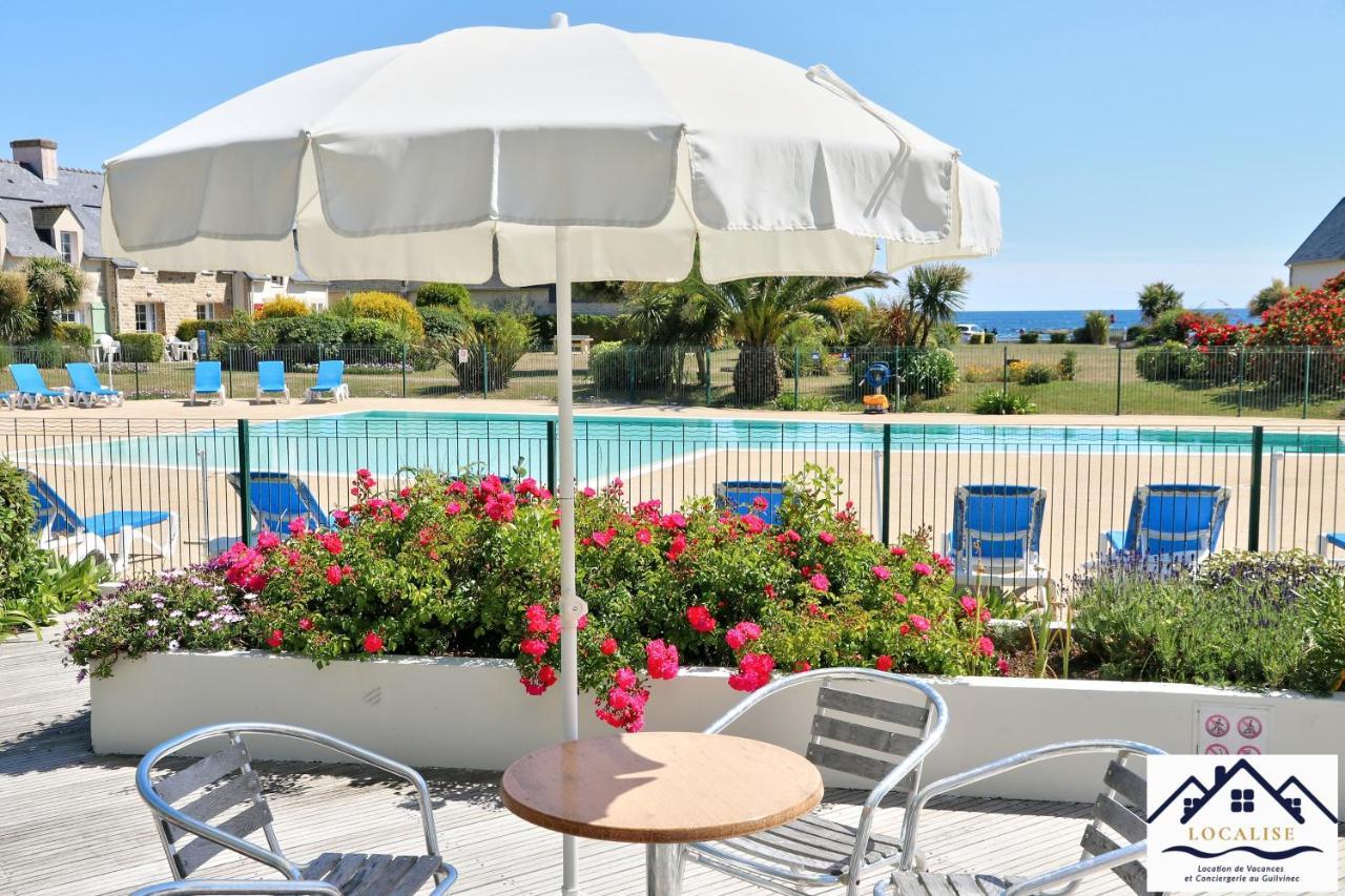 LocaLise au Guilvinec - A15 - Vue sur la mer la piscine et le jardin - Tout à pied, plages, port, centre, commerces, marché - Wifi inclus - Animaux bienvenus - Linge de lit inclus Exterior foto